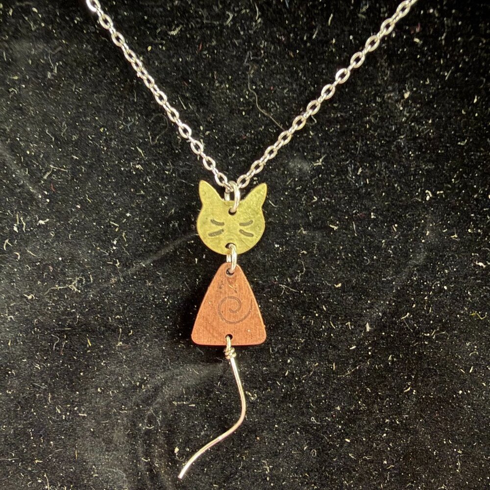 Metal Cat Necklace